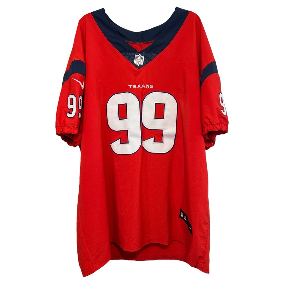 Nike NFL Elite On-Field Houston Texans‎ J.J. Watt #99 Jersey, Red, Size 56/3XL